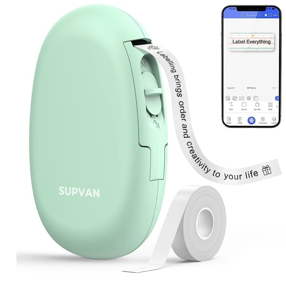 Supvan Label Printer. Wireless Connection. Easy to handle.